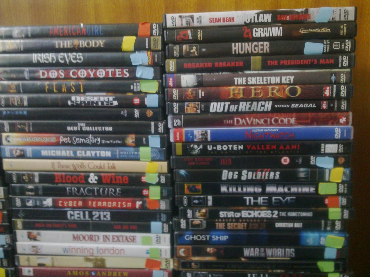 Verzameling dvd films