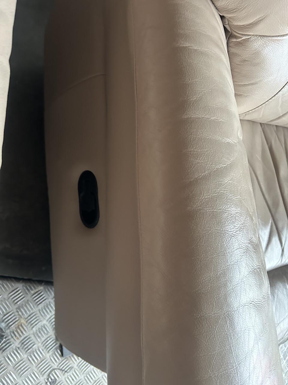 Bank leer 2 zits en relax fauteuil