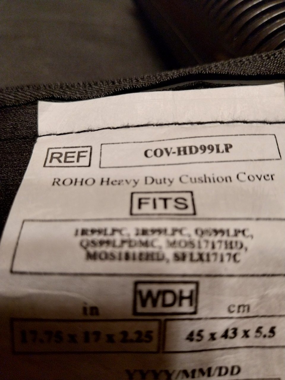 Roha heavy duty cosion cuver rolstoelkussen