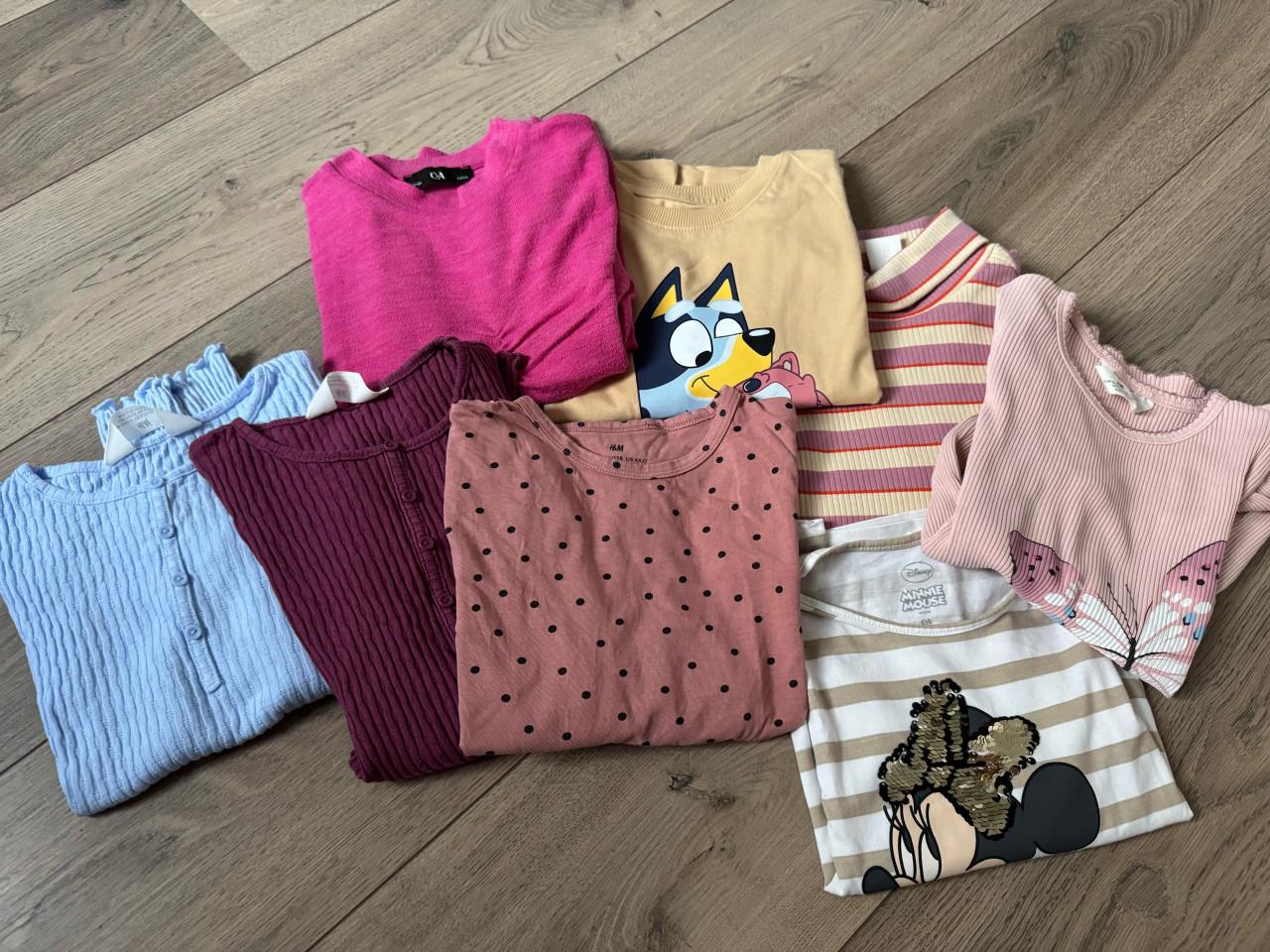 Longsleeves maat 122/128