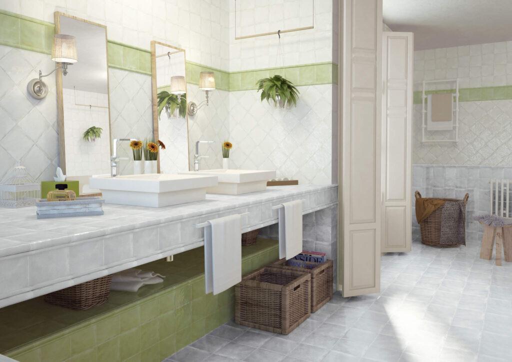 Ca 24 m² handvormlook wandtegels, glanzend wit 15x15 cm, 26,95 per m²