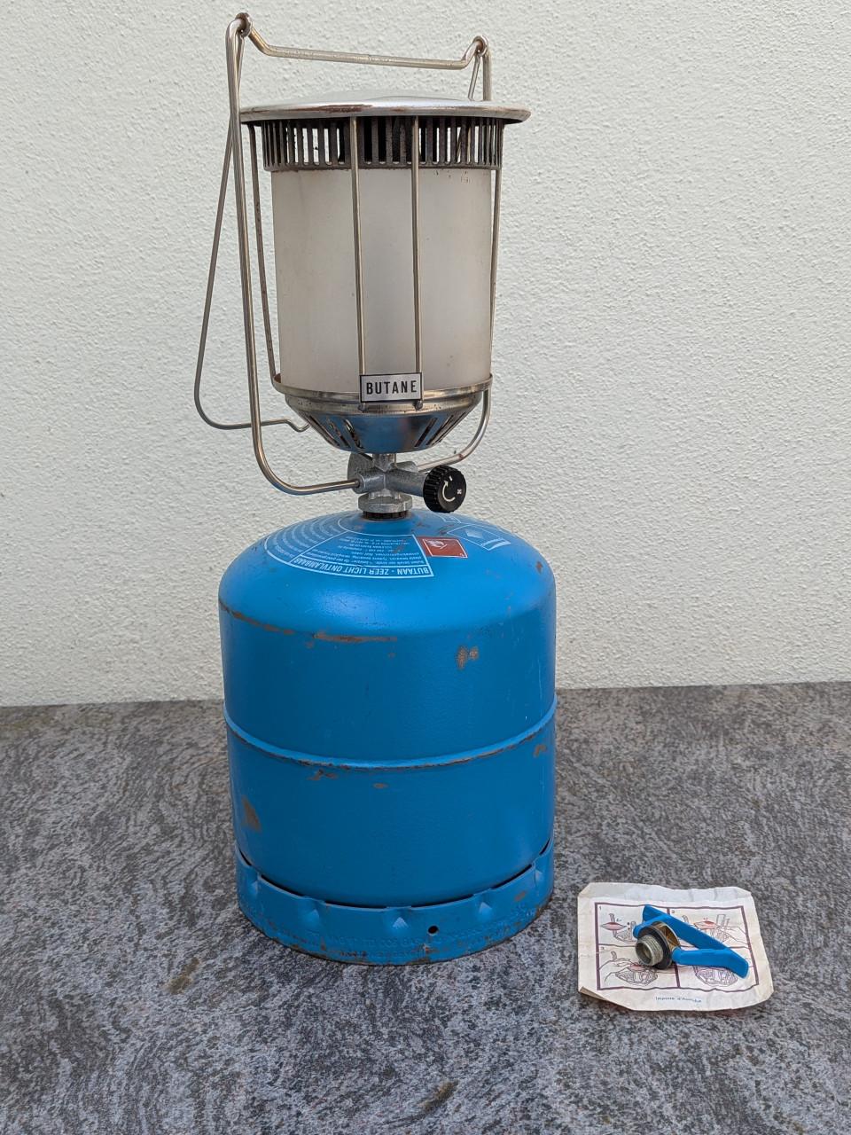 Gasfles Camping gaz 907 met lamp