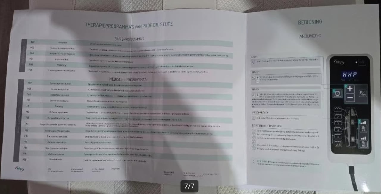 Wegens genezing mag dit HHP-matras naar een nieuwe eigenaar.