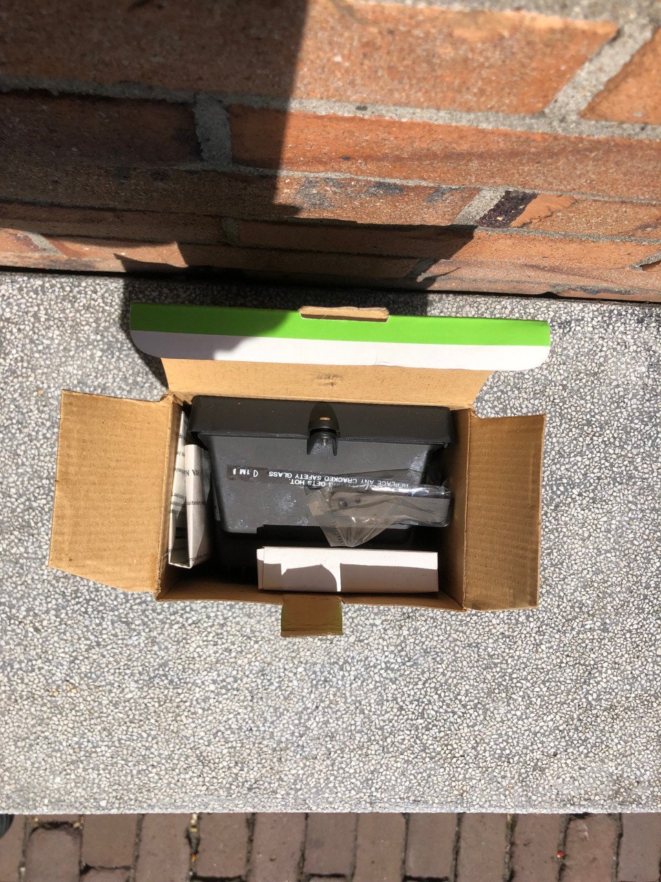 Buiten lamp nieuw in de doos.