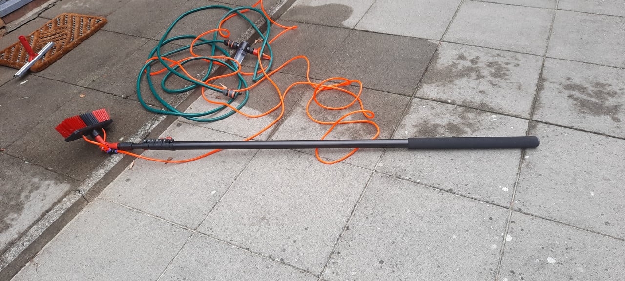 Wasborstel op telescoopsteel 7.2meter