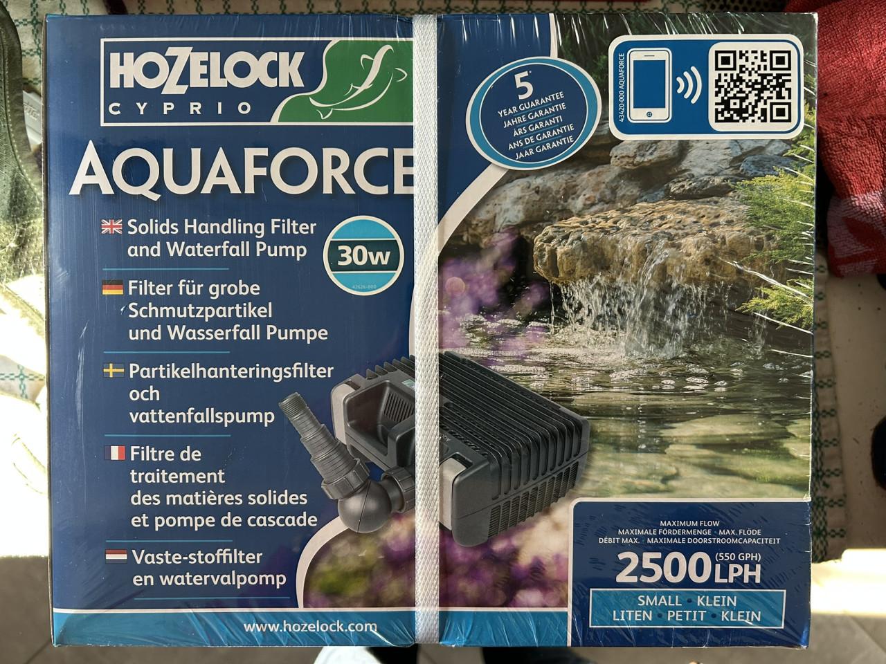 Watervalpomp merk Hozellock