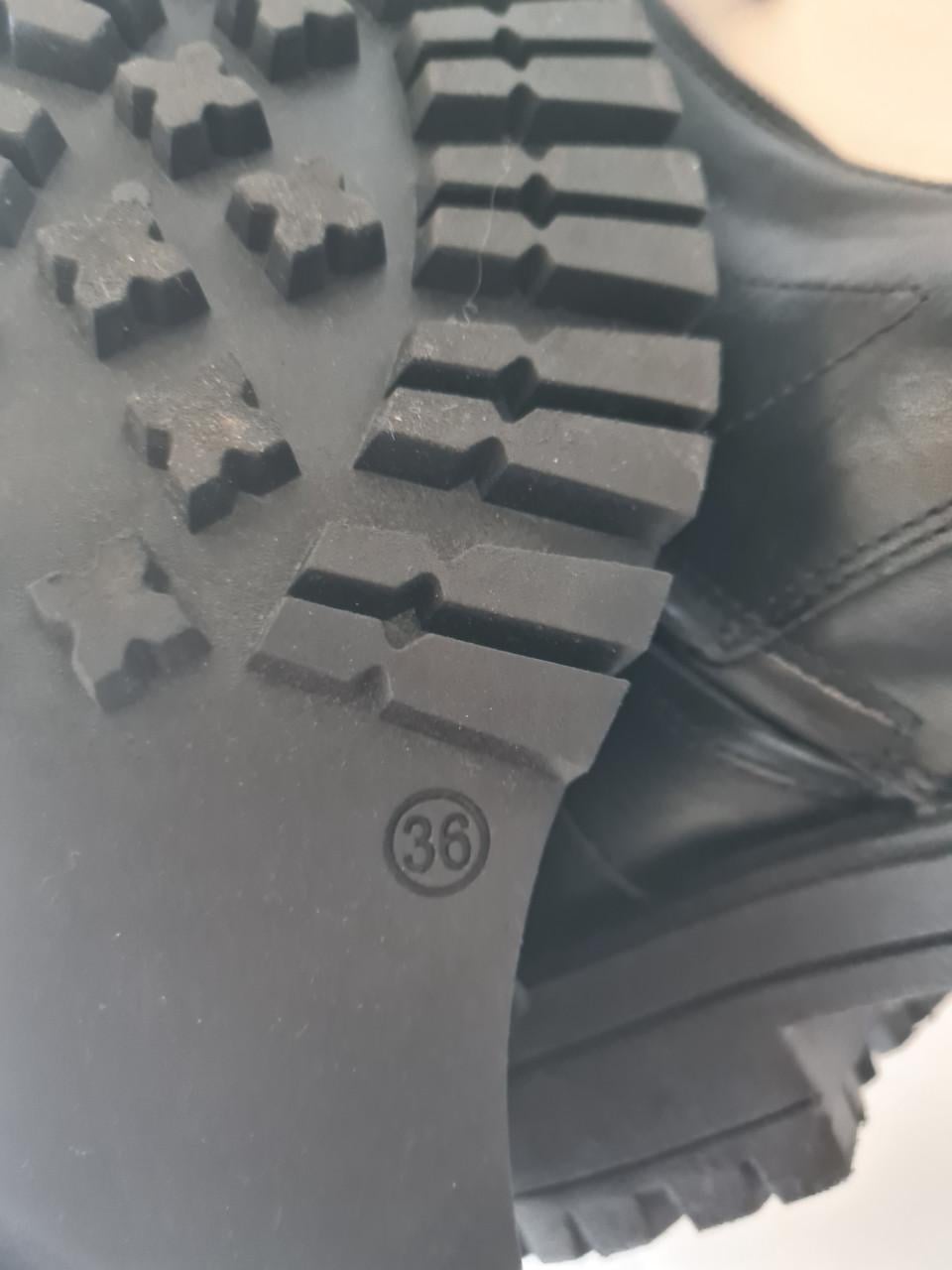 Nieuwe Shoesme zwarte leren boots maat 36