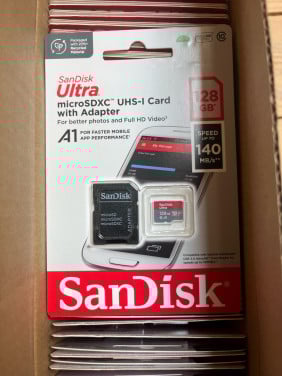 SD kaarten 128 GB 30 stuks