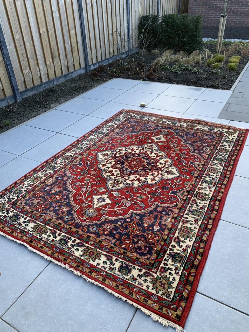 ❣️Waanzinnig Leuk Kleurrijk Vintage Vloerkleed Zuiver Scheerwol ❣️