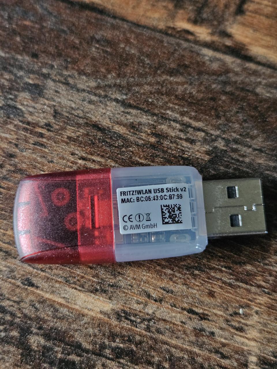 Werkende FRITZ!WLAN USB Stick v2 met USB-hub