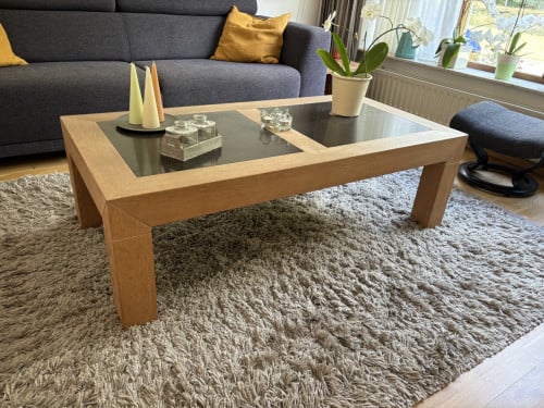 Salontafel met stenen inleg