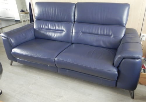 Te koop 2 ½ en 2 zits lederen bankstel