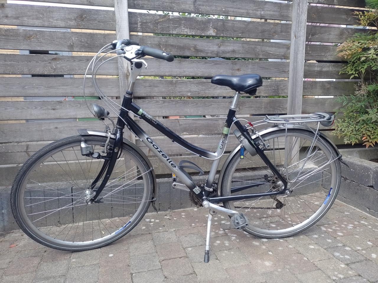 Gazelle Cayo damesfiets zwart/zilver