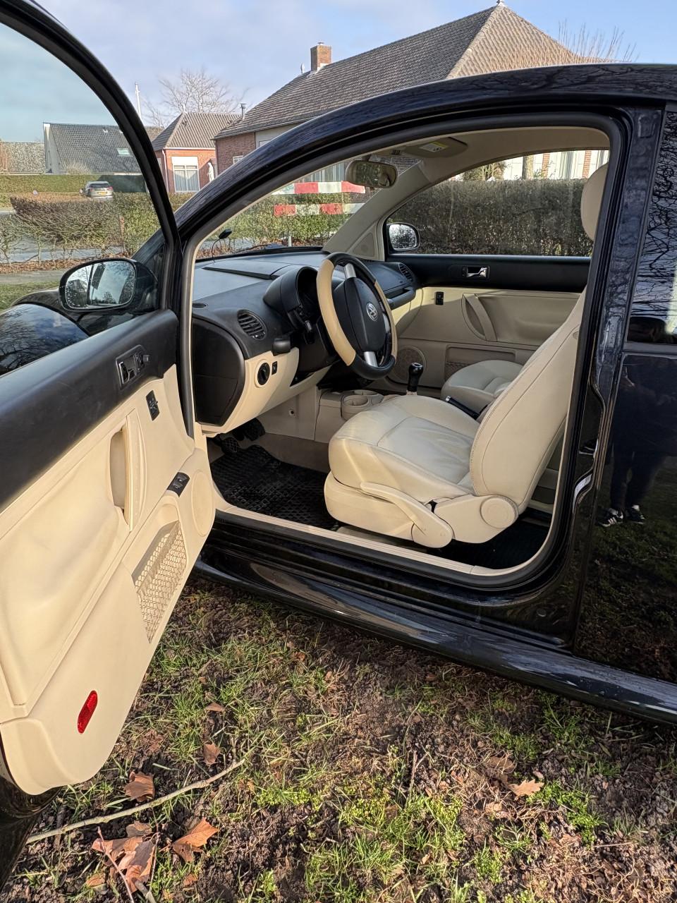 Volkswagen New Beetle, 117.000km, leer, airco, 1,6 benzine