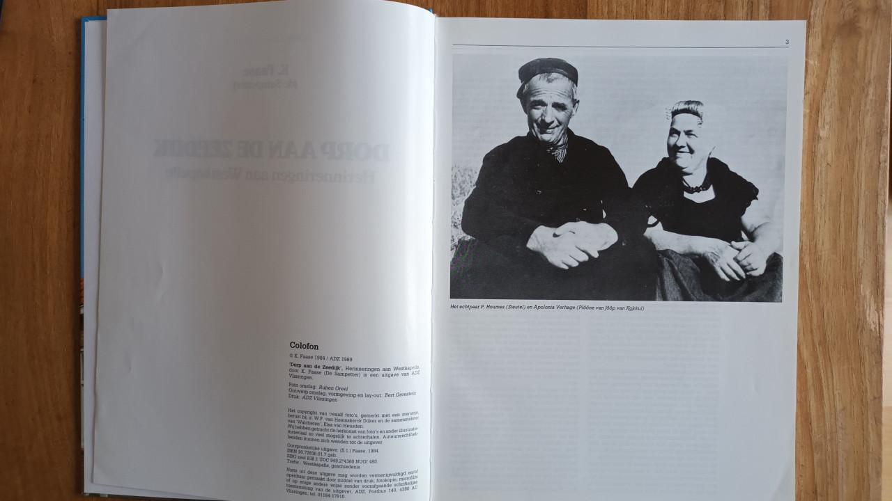 Dorp aan de Zeedijk, Herinneringen aan Westkapelle; K. Faase (de Sampetter)