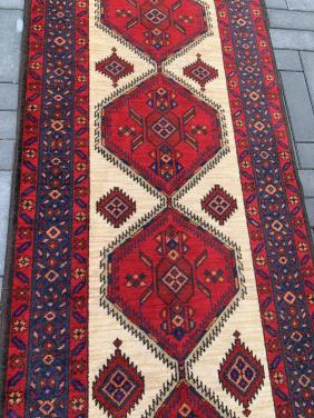 ✨Prachtige Sfeervolle Handgeknoopte Vintage Loper✨