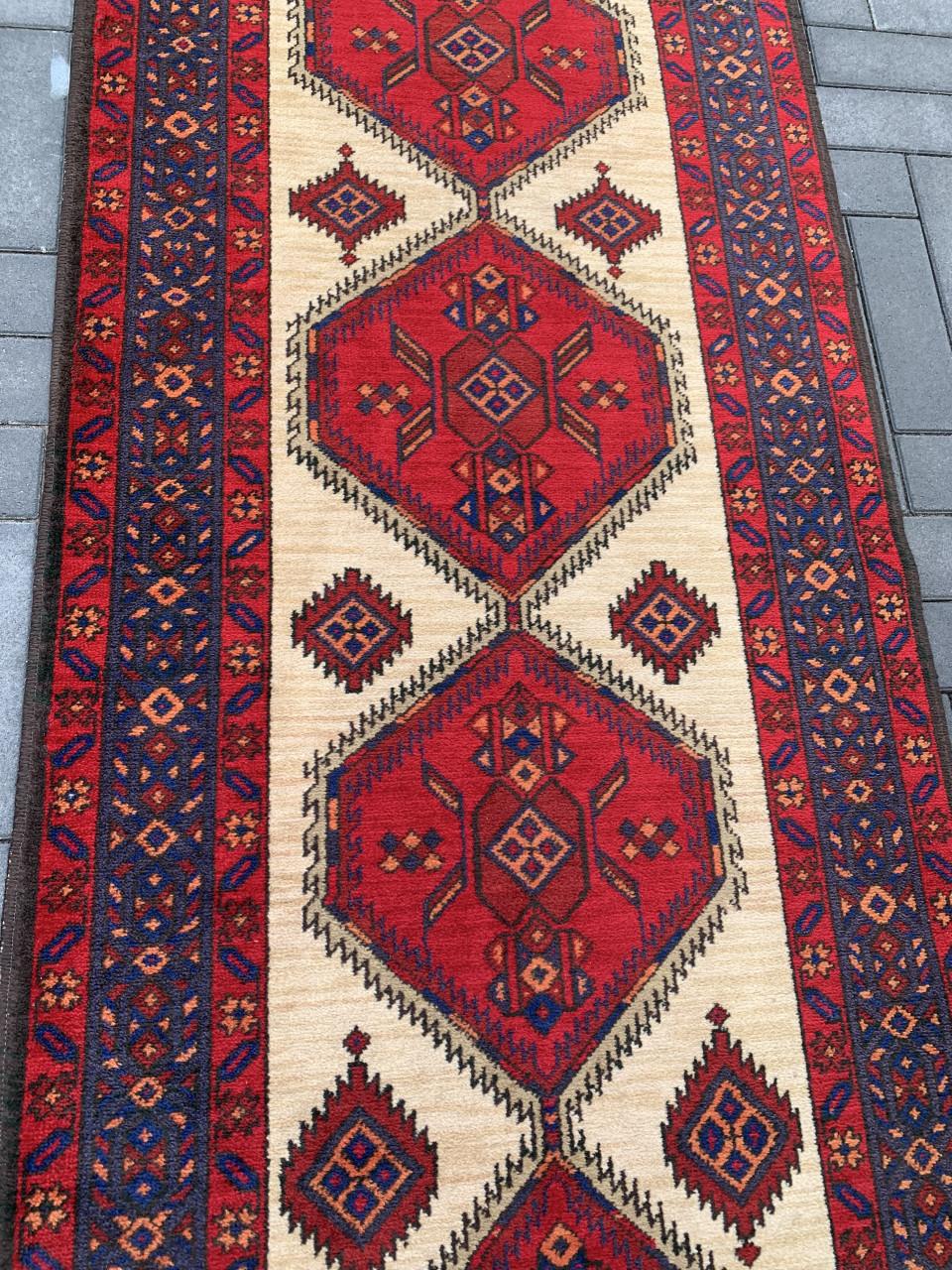 ✨Prachtige Sfeervolle Handgeknoopte Vintage Loper✨