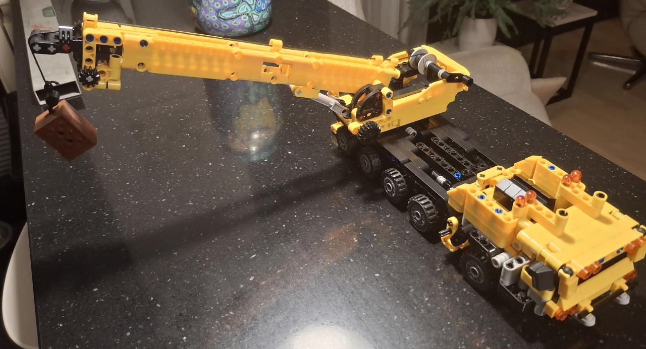 Telescoop kraan Lego imitatie