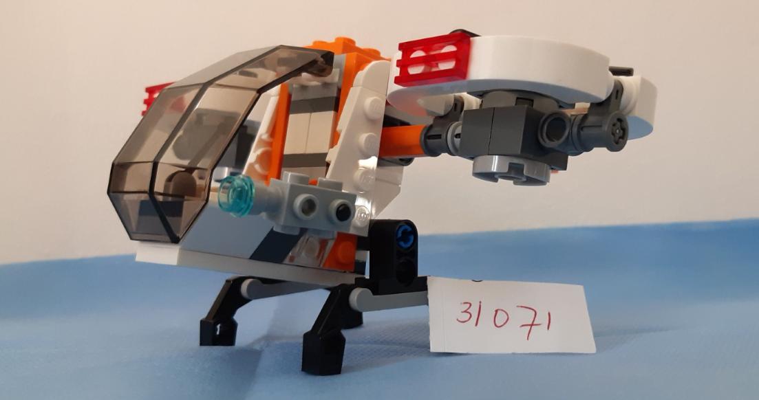 LEGO Creator 31071:Droneverkenner of moerasboot (hovercraft) of propellervl