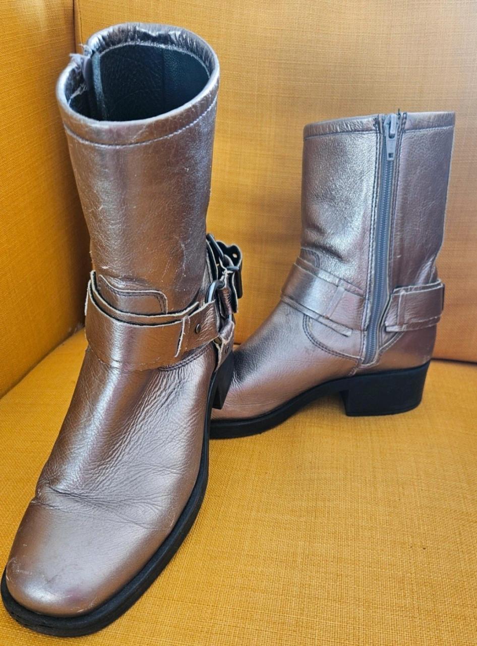 Metallic boots