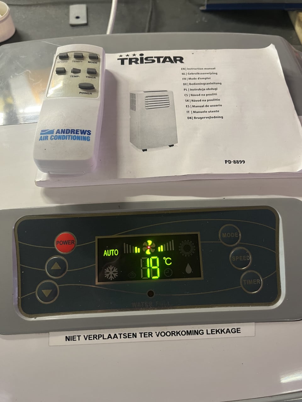 TEAB verplaatsbare Airco ; werkt perfect