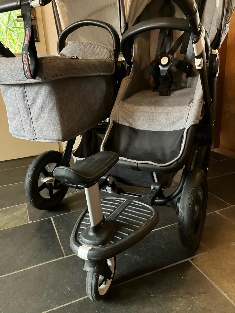 Bugaboo Donkey2 Duo kinderwagen + stepje