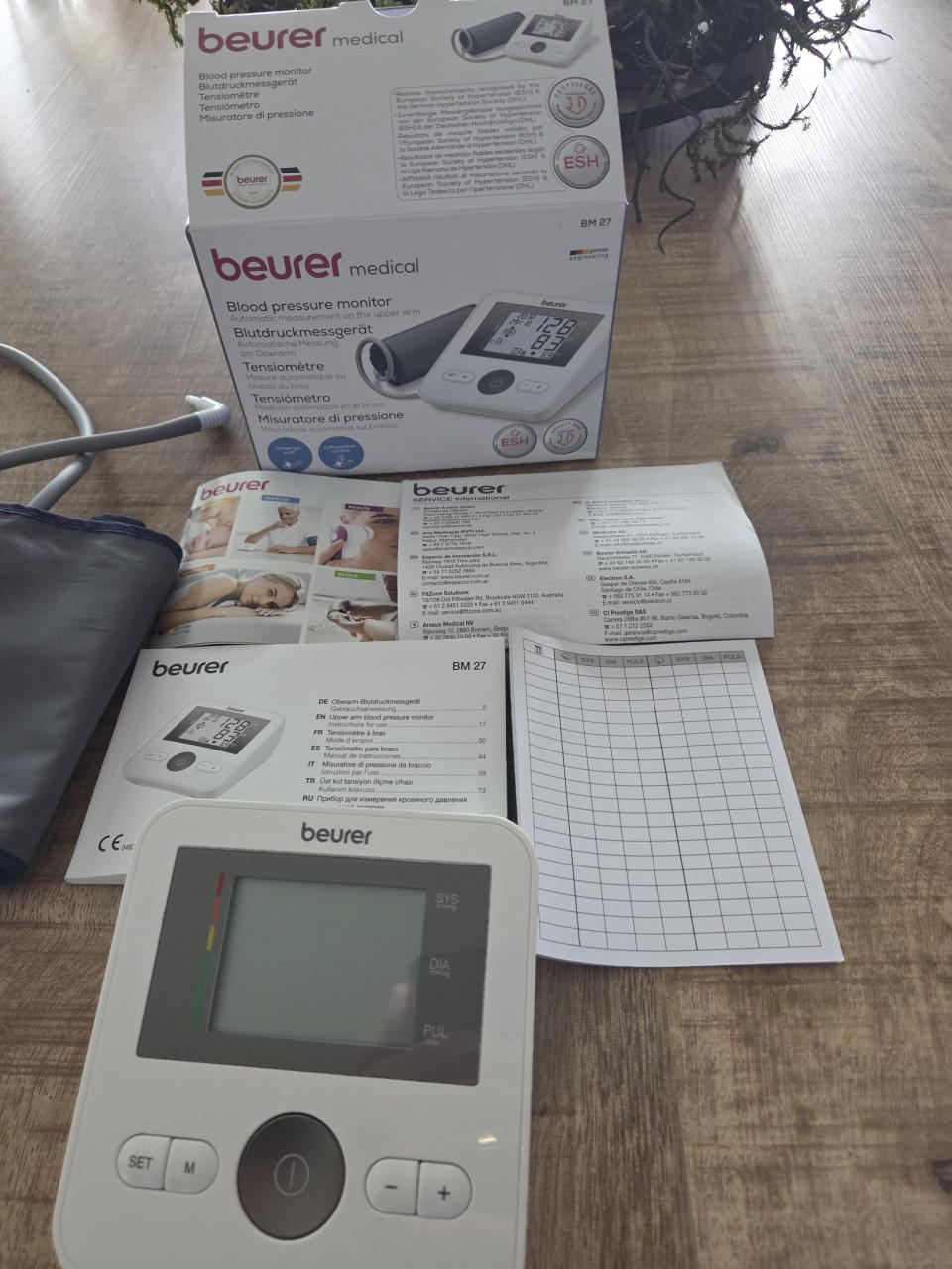 Bloeddrukmeter Beurer medical bm27 als nieuw.