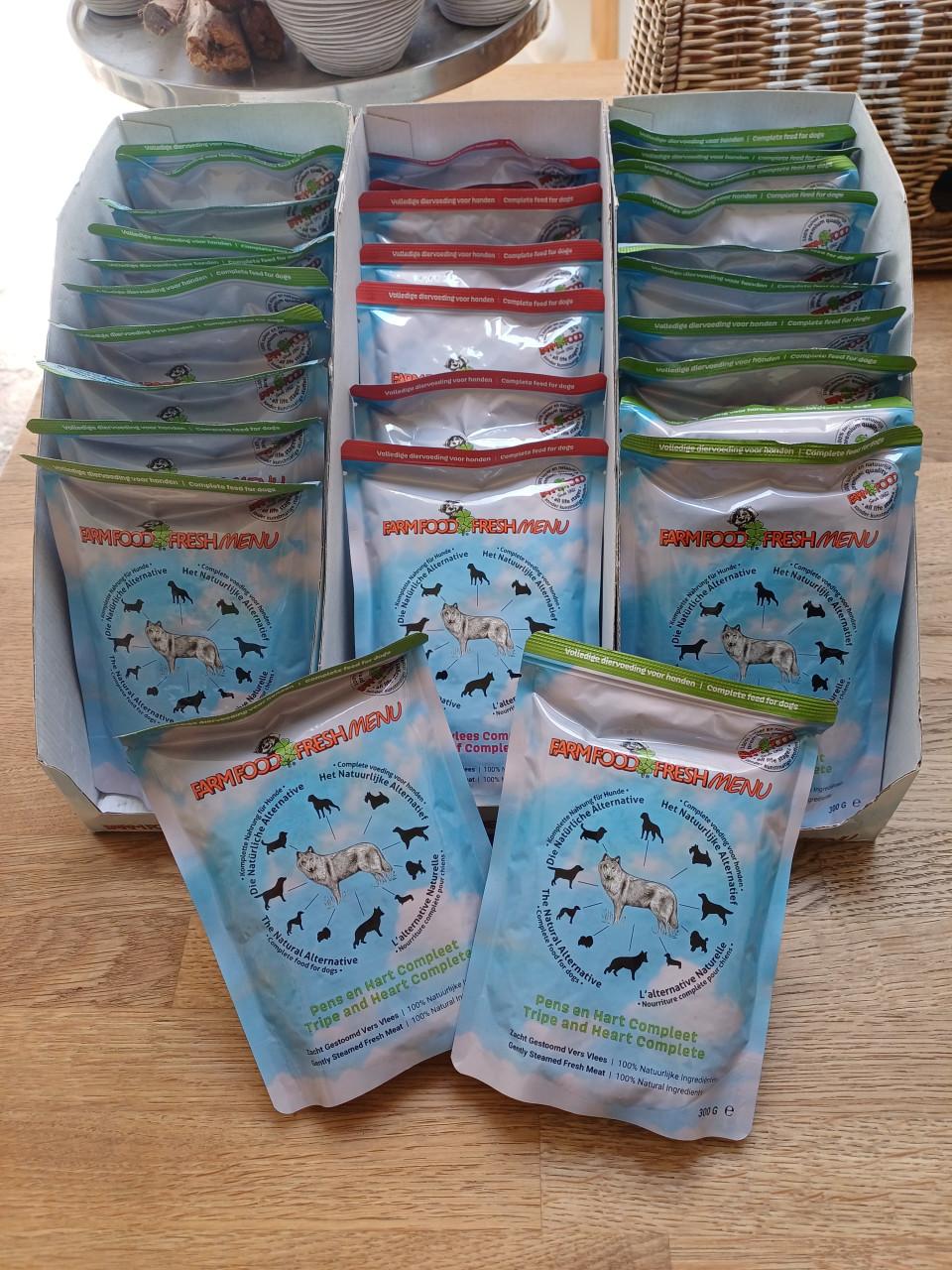 NIEUW: Farmfood FreshMenu Pens & Hart / Rundvlees Compleet 300 g.