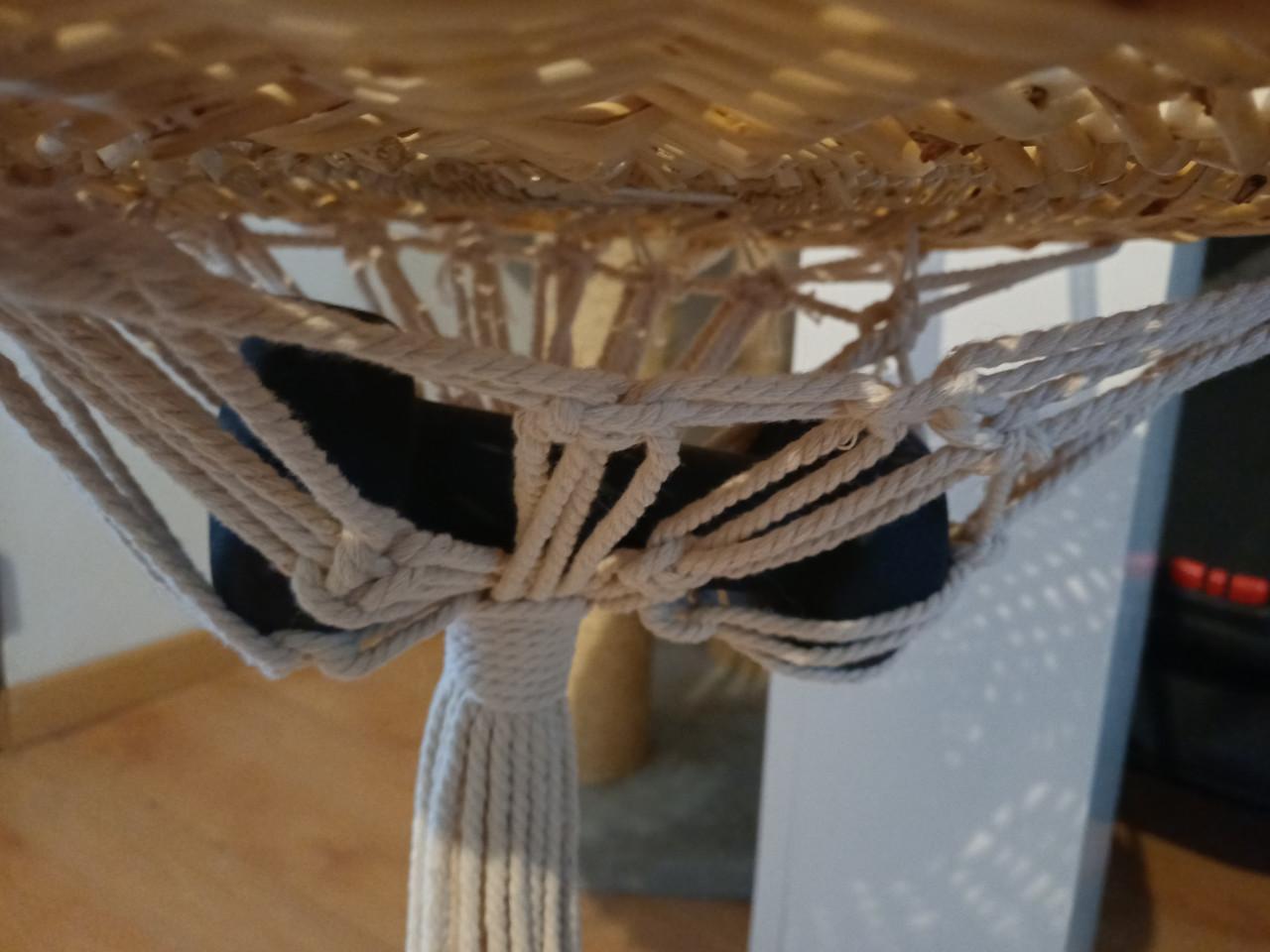 Superleuke macrame hangstoel voor de KAT, incl. accessoires