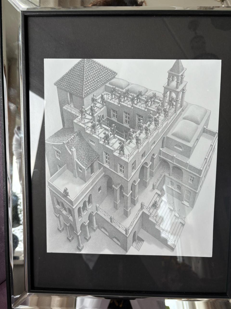 M.C. Escher ,,Klimmen en Dalen,,