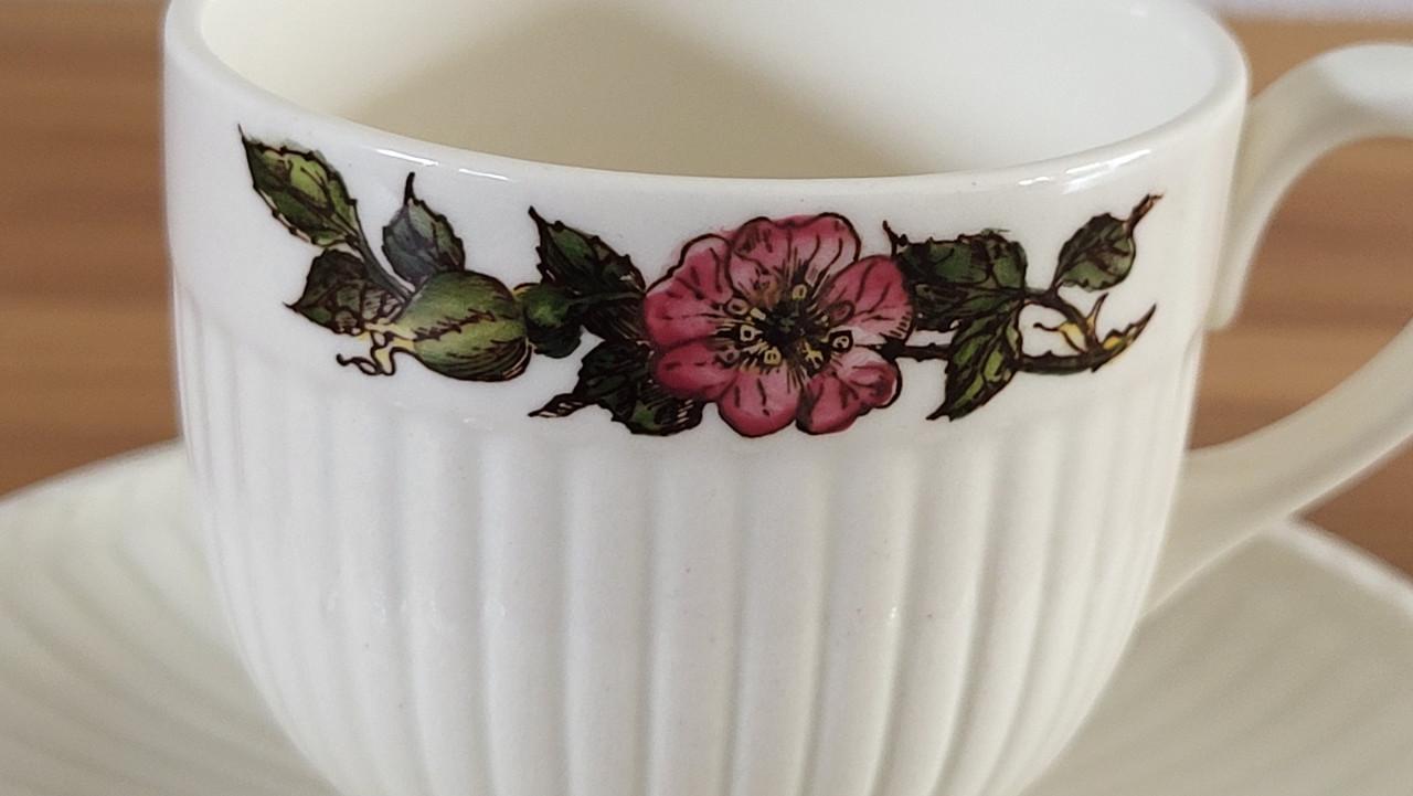 Wedgwood Briar Rose espresso kop en schotel