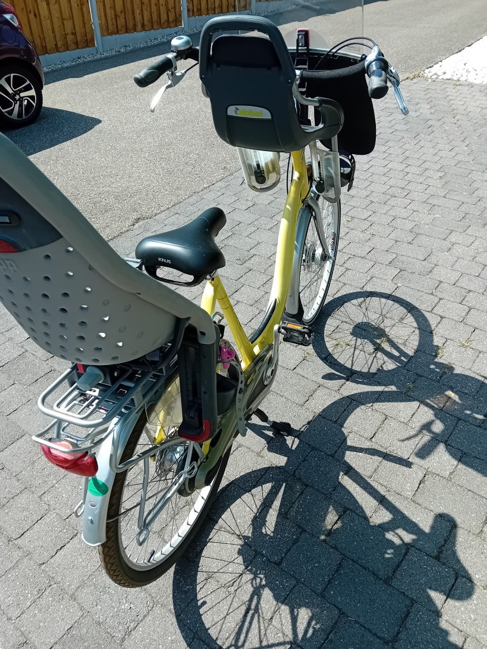 Sparta moederfiets met stoeltjes  jepp in zeer goede staat met 7 Vers 26inc