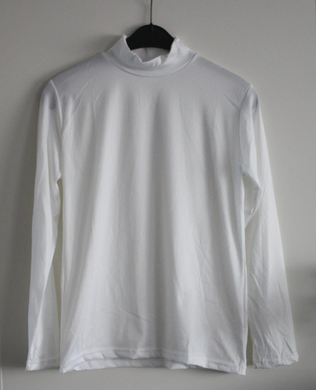 Wit  coltruitje gladde stof maat m