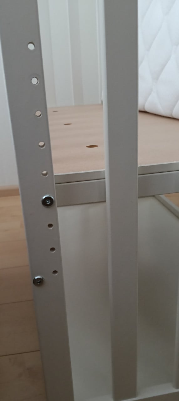 Verstelbaar Babybedje met matrasje 90x50