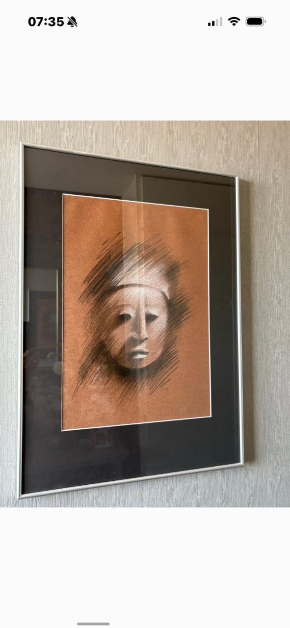 2  ingelijste Etsen van de Maja-cultuur
