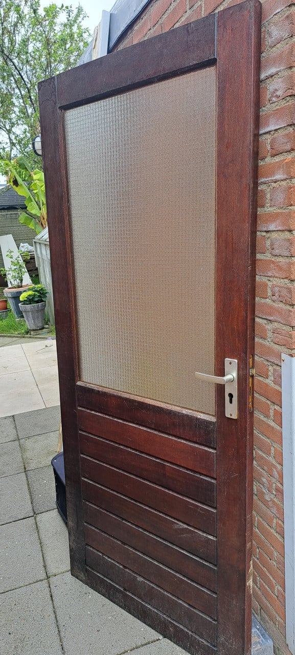 Te Koop hardhouten buitendeur