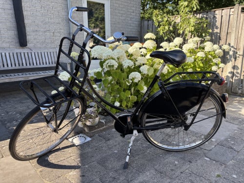 Nette zwarte omafiets