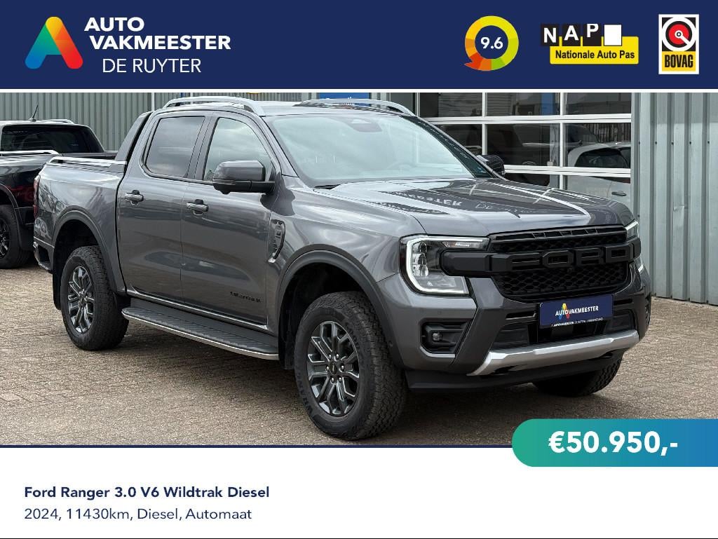 Ford Ranger - Wildtrak 3.0 V6 Diesel 240PK