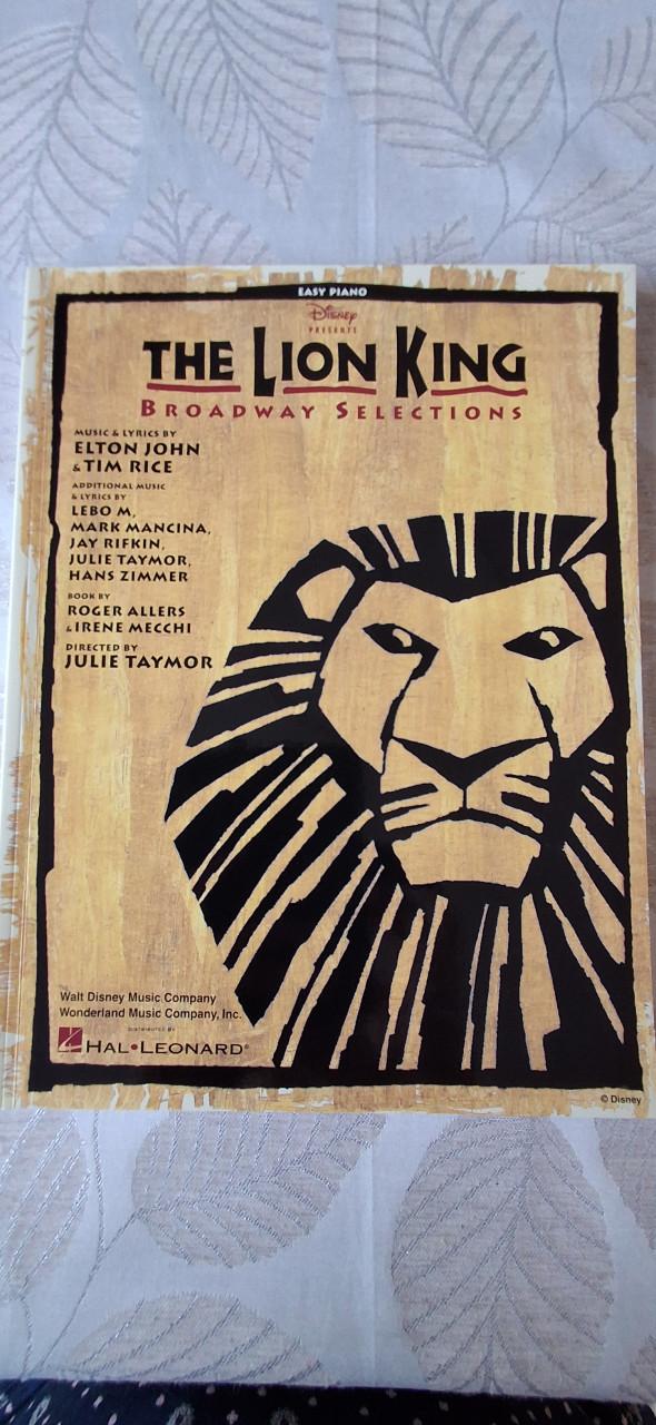 The Lion King bladmuziek voor piano