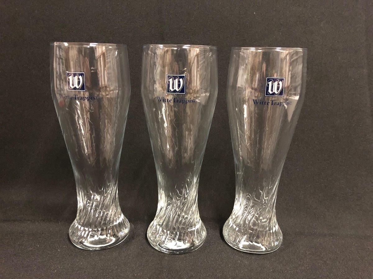 La Trappe Witte Trappist Set 3 x 50cl nieuwe bierglazen