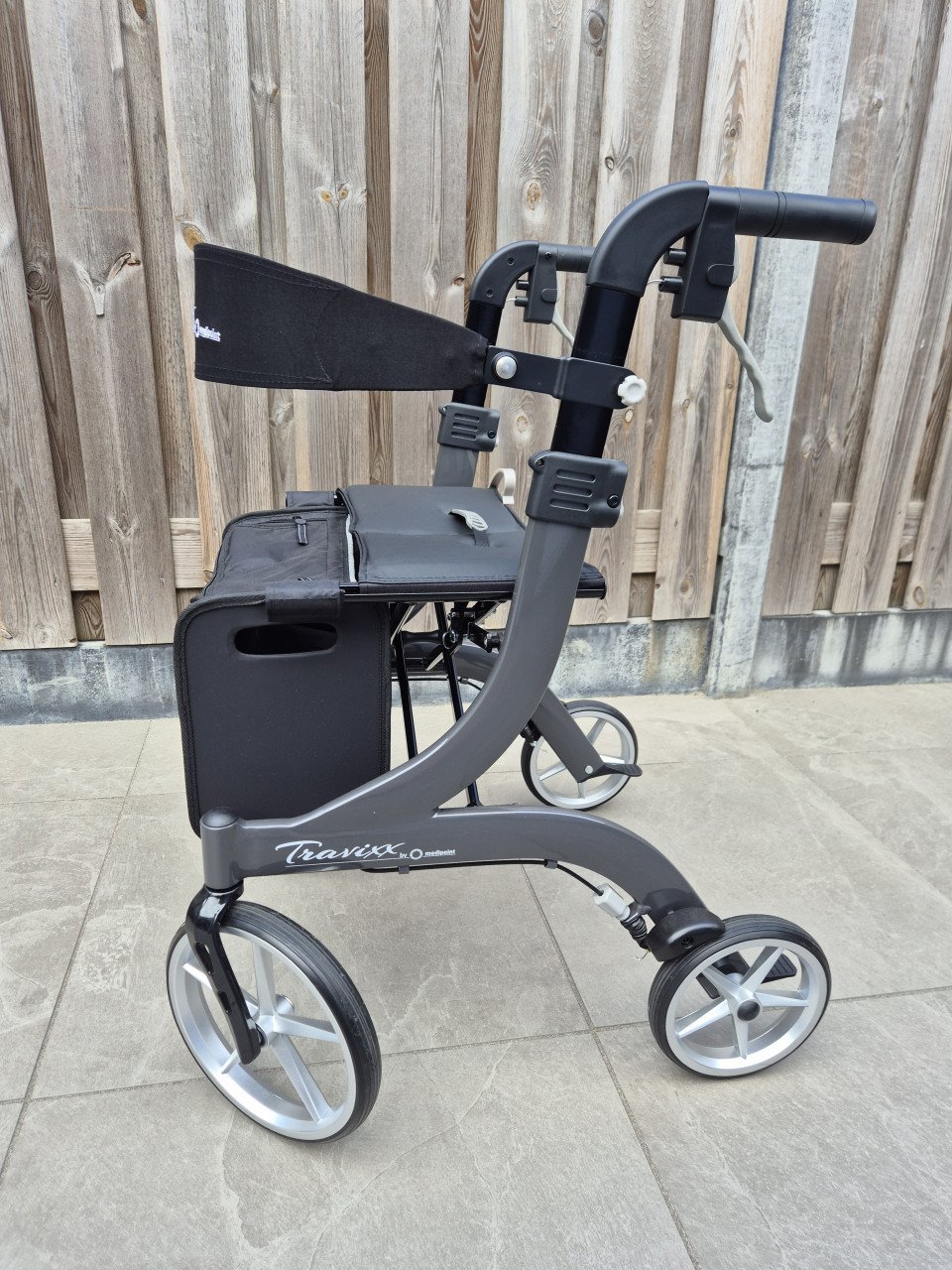 Travixx Deluxe Rollator antraciet S z.g.a.n