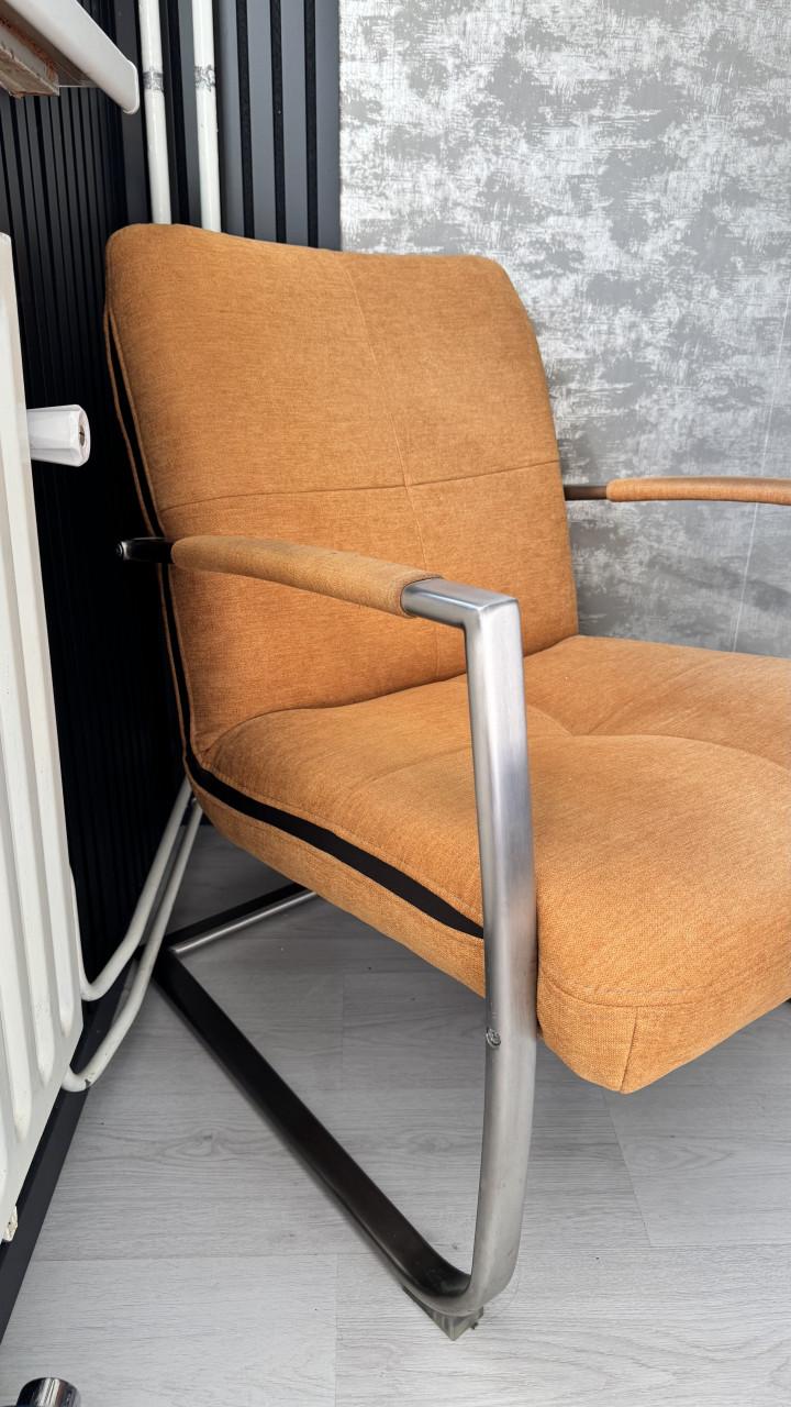 Henders & Hazel Margit fauteuil, mosterd/oranje design stoel