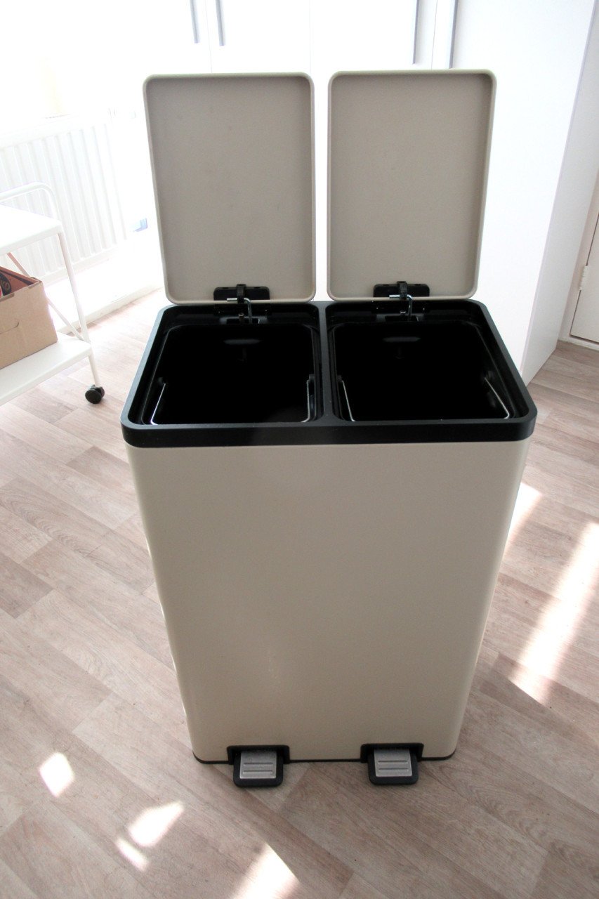 Luxe dubbele afvalbak voor in de keuken