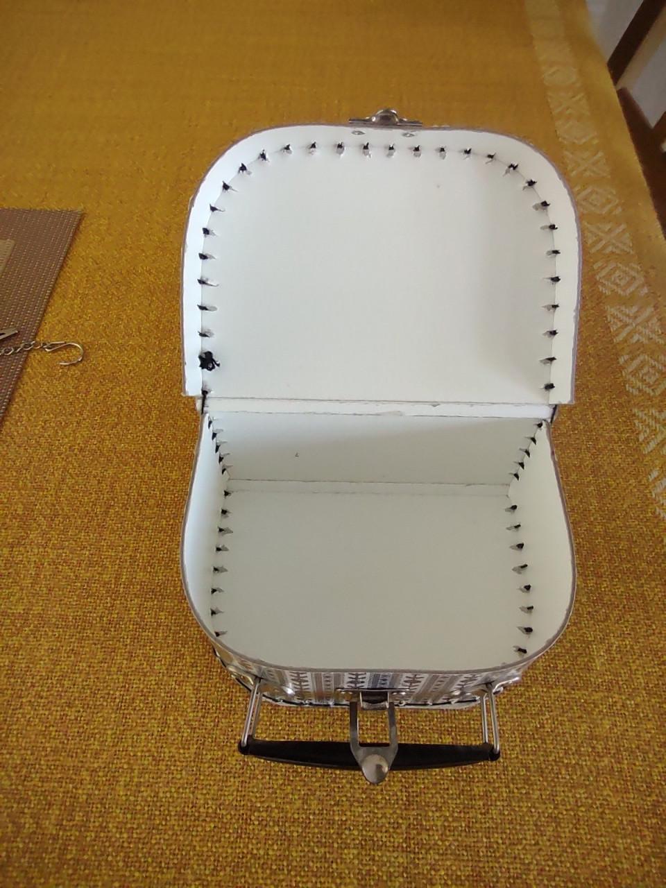 Mooi klein opbergkoffertje in Zeeuws Klederdracht patroon.