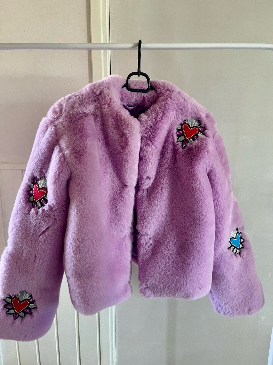 Jas shoeby fluffy mee parels