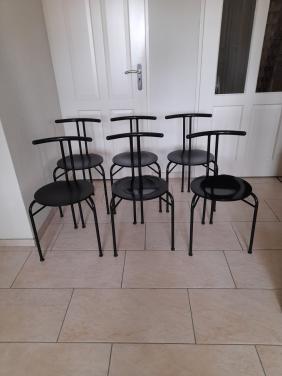 6 x Vintage postmoderne Italiaanse stoel jaren 80 (in goede staat )