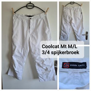Witte 3/4 witte heren spijkerbroek van Coolcat Mt M/L