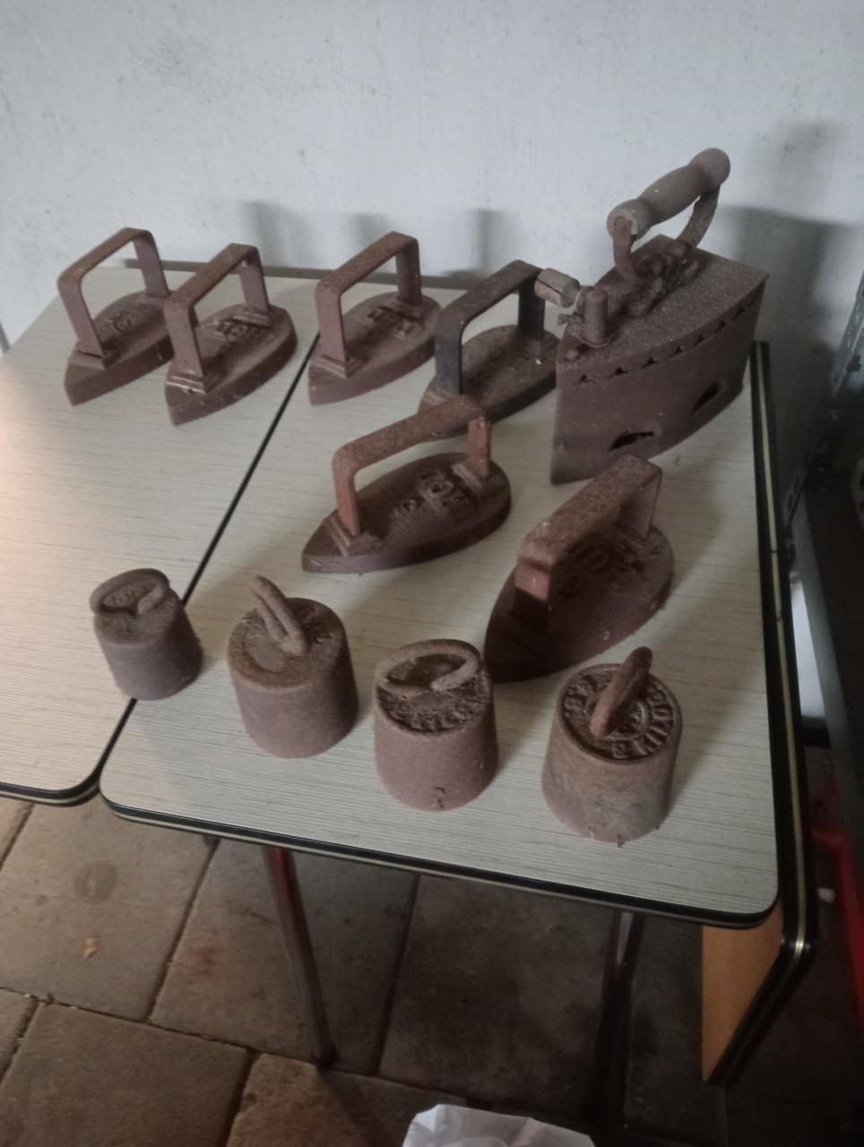 Strijkbouten en gewichten