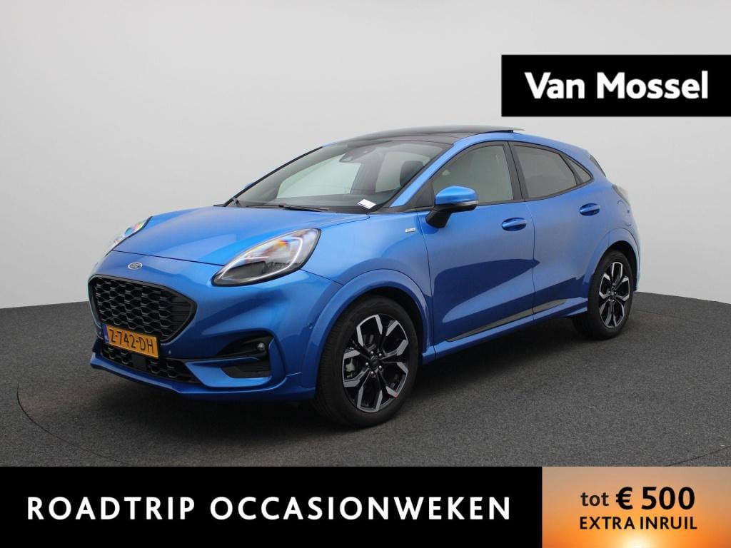 Ford Puma 1.0 ecoboost hybrid st-line x | unieke km stand! | panorama dak |