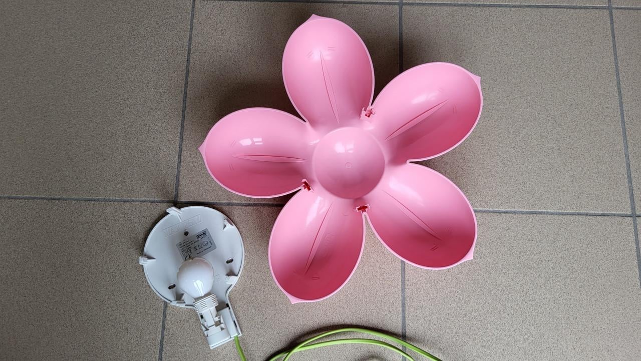 Vintage IKEA wandlamp BLOMMA